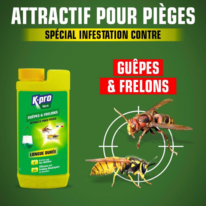 Attractif guêpes et frelons K-Pro vert -  375 g