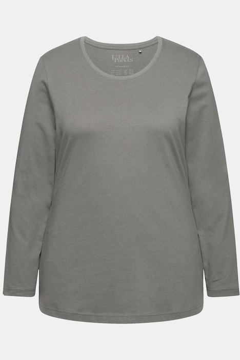 Shirt, Slim, Rundhalsausschnitt, Langarm