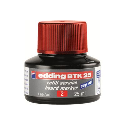 edding BTK 25 - Recharge d'encre marqueur pour tableaux blancs - rouge