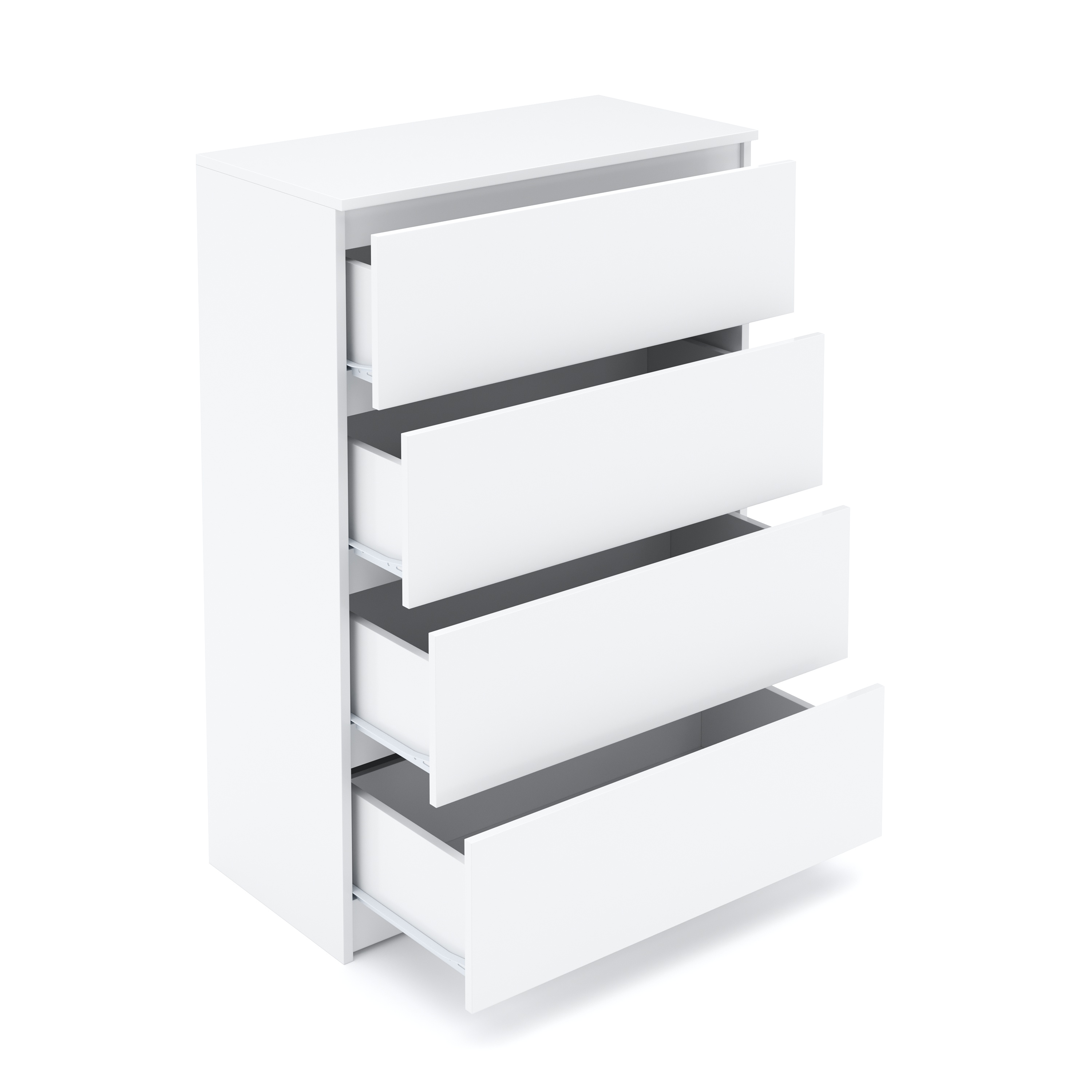 Kommode TALA 4 Schubladen 70 x 100 cm weiss