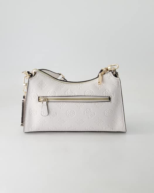 Guess Cresidia Top Zip Shoulder Bag Umhängetasche in Weiß