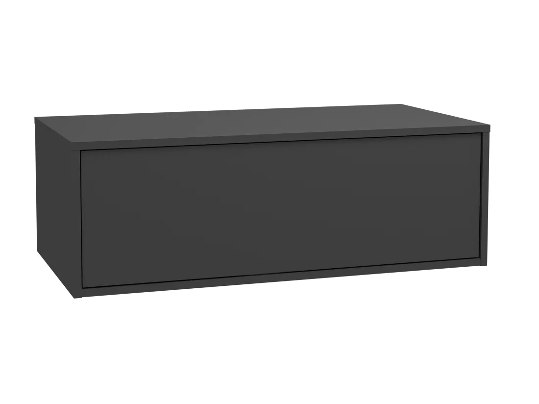 Meuble sous vasque suspendu - Coloris gris anthracite - 94 cm - TEANA II
