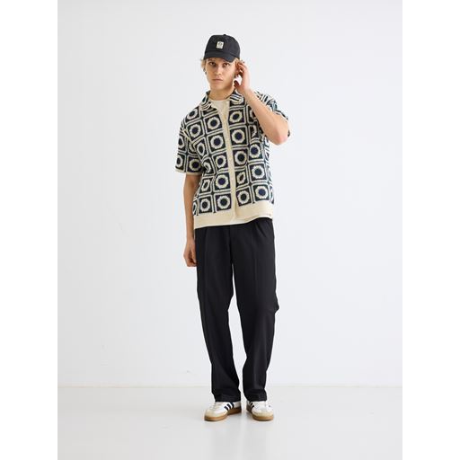 Woodbird Banks Crochet Strik, Stone, M