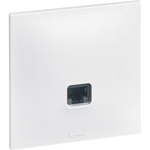 Prise RJ45 - Neptune - multimédia - Cat. 6 FTP - blanc
