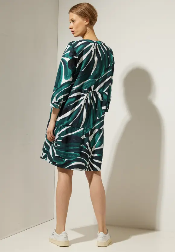 Tunikakleid mit Print - lagoon green