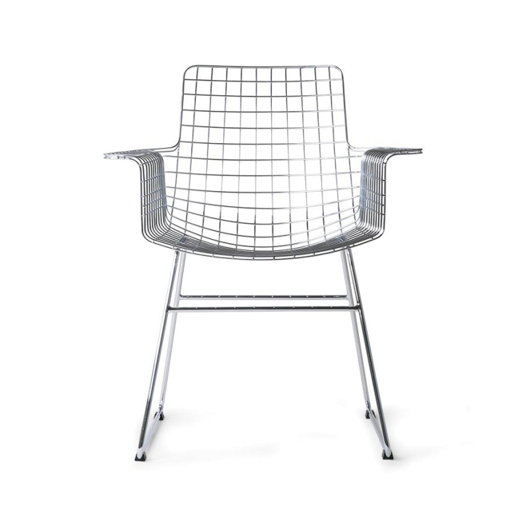 HKliving Wire Armchair stoel zwart