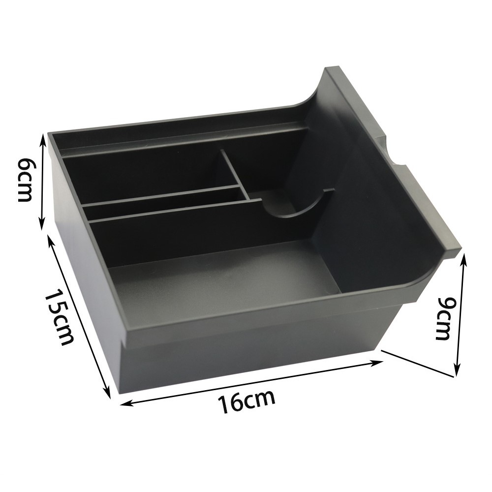Tesla Model 3 / Y Mittelkonsolen Organizer Aufbewahrungsbox - Schwarz