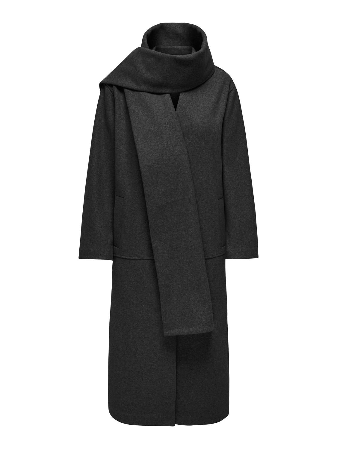 ONLELBA Mantel Dark Grey Melange