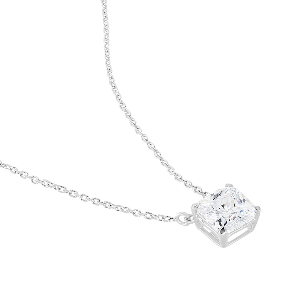 Collier Naziha Or Blanc Oxyde De Zirconium