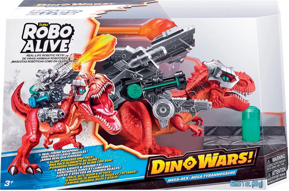 DINO WARS - FIGURINE T-REX DE BATAILLE GEANT \/ GIANT BATTLING TREX