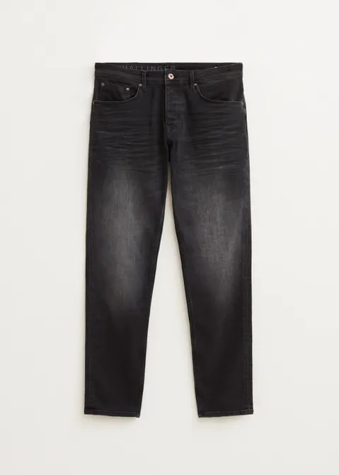 Heaton sweat regular jeans zwart (ZW.USED)