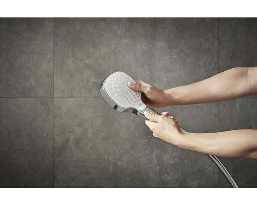 hansgrohe Croma Select E Vario handdouche 26812400 11x11 cm chroom/wit