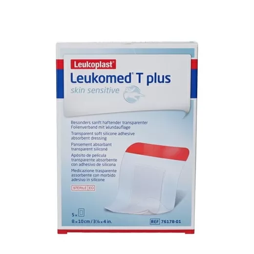 Leukoplast Leukomed T Plus Skin Sensitive 8x10 cm - 5 stk.