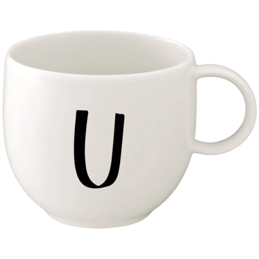 Villeroy & Boch Kaffeebecher Letters 330 ml weiß