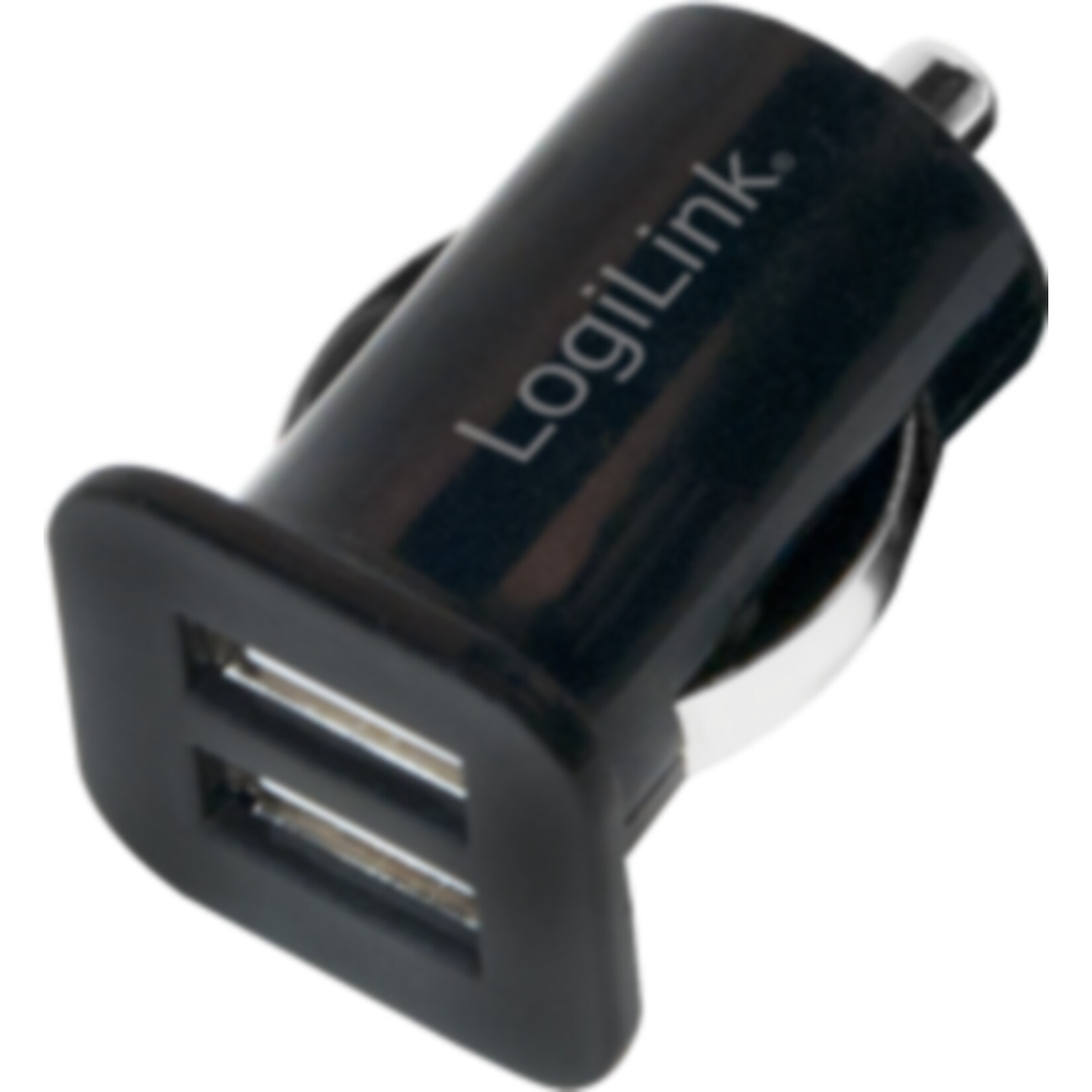 LogiLink PA0118 Kfz Ladeadapter mit 2-fach USB-Port + Antirutschmatte