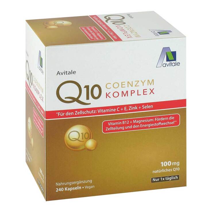 Coenzym Q10 100 mg Kapseln + Vitamine + Mineralstoffe, 240 St