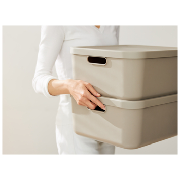 Rotho opbergbox Albula cappuchino beige 20 L