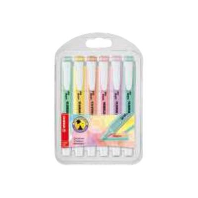 STABILO Swing cool Pastel - Pack de 6 surligneurs - couleurs assorties