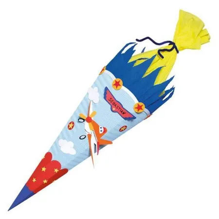 URSUS Bastelschultüte Flugzeug 6 eckig, 68 cm