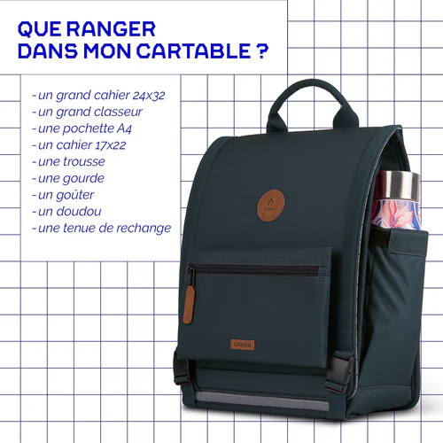 Cartable Discover Large Glenfinnan Bleu marine