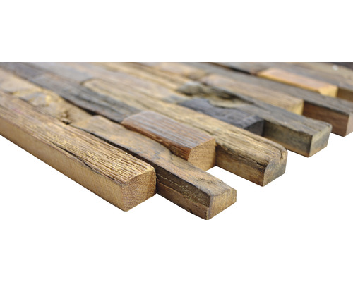 Houten mozaïek Bowd 21 composiet Boot 30x30 cm Oud Hout