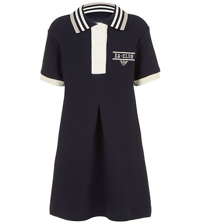 Emporio Armani Kleid - Navy m. Weiß