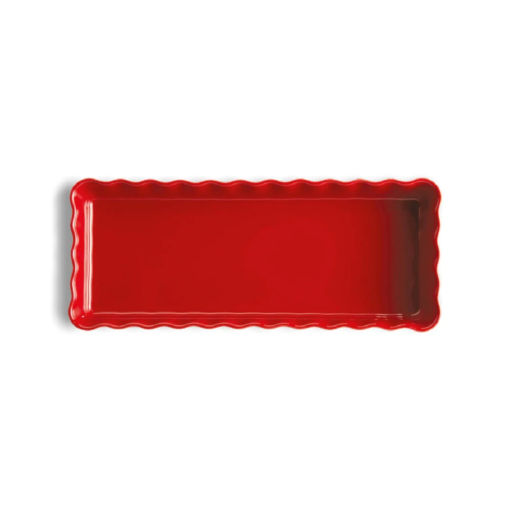 Tourtière rectangle rouge 36 cm Emile Henry