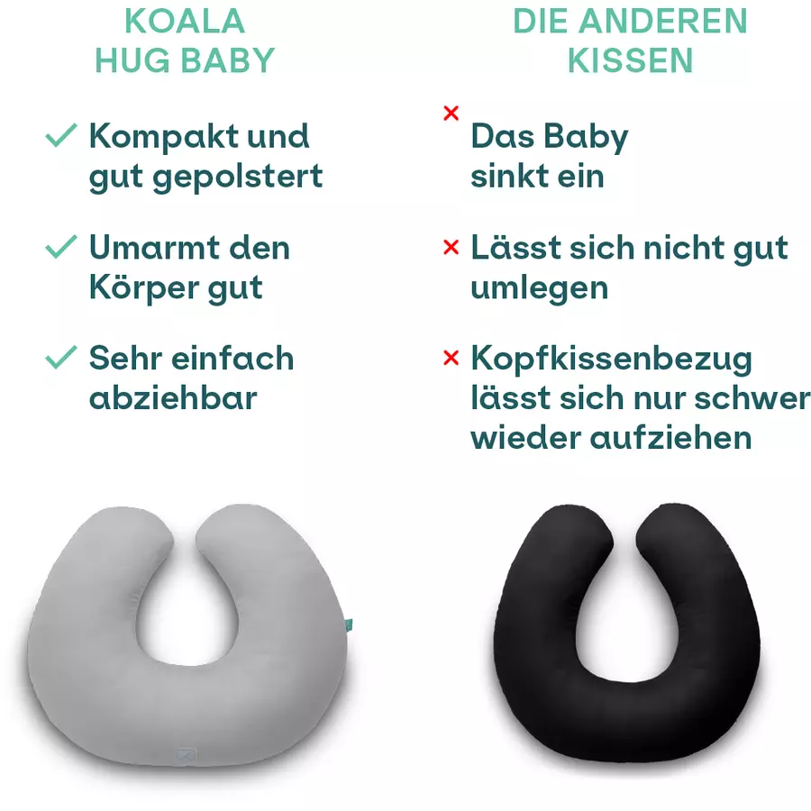 KOALA BABYCARE®Stillkissen Hug Baby - weiß