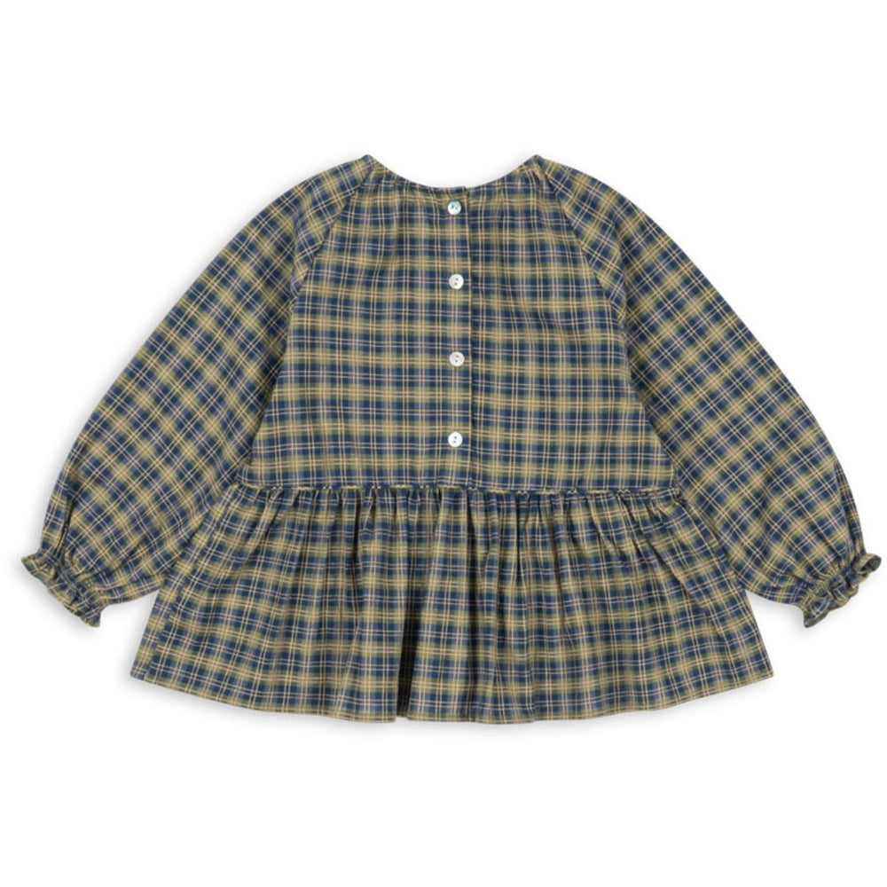 Køb Konges Sløjd Laurel Blue Check Terre Bluse GOTS