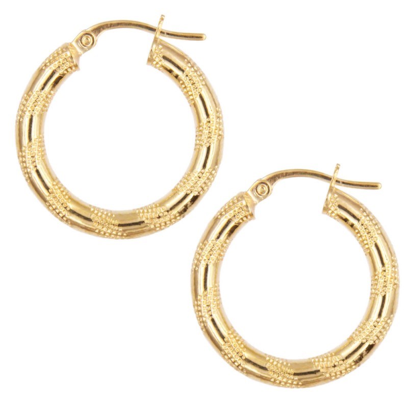 Boucles d'Oreilles Créoles Or Jaune