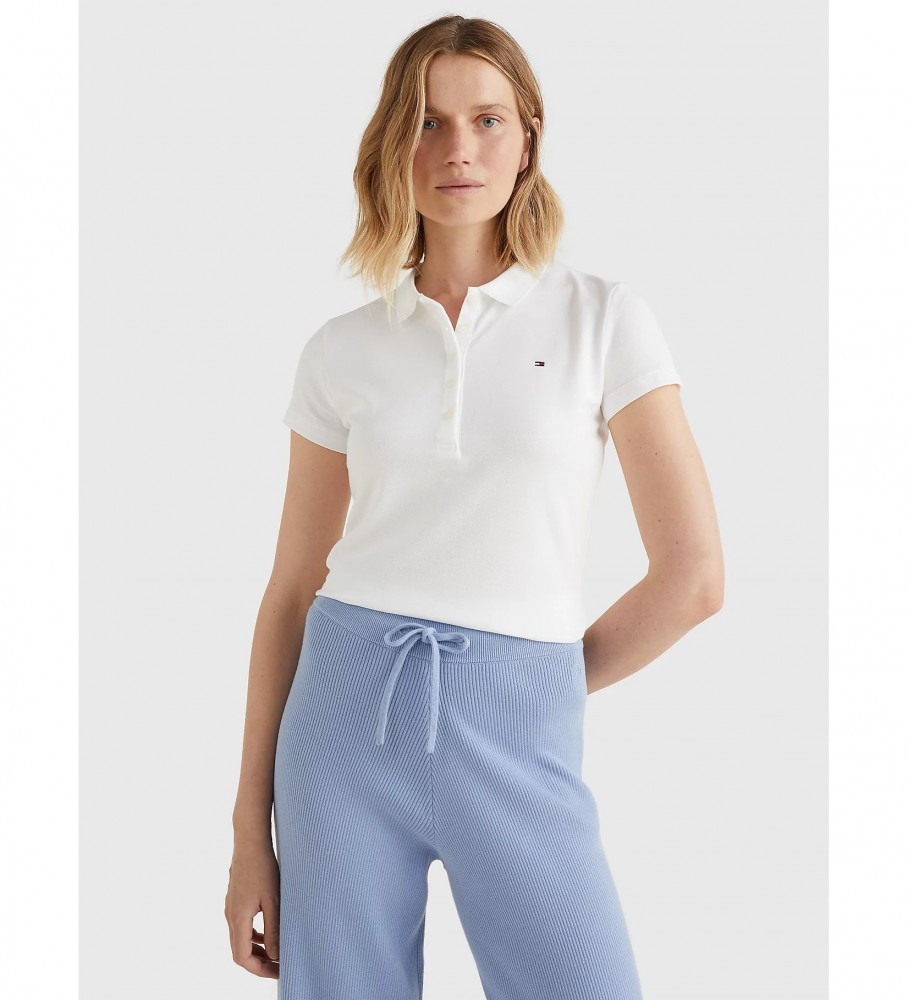 Polo Tommy Hilfiger Heritage Slim branca