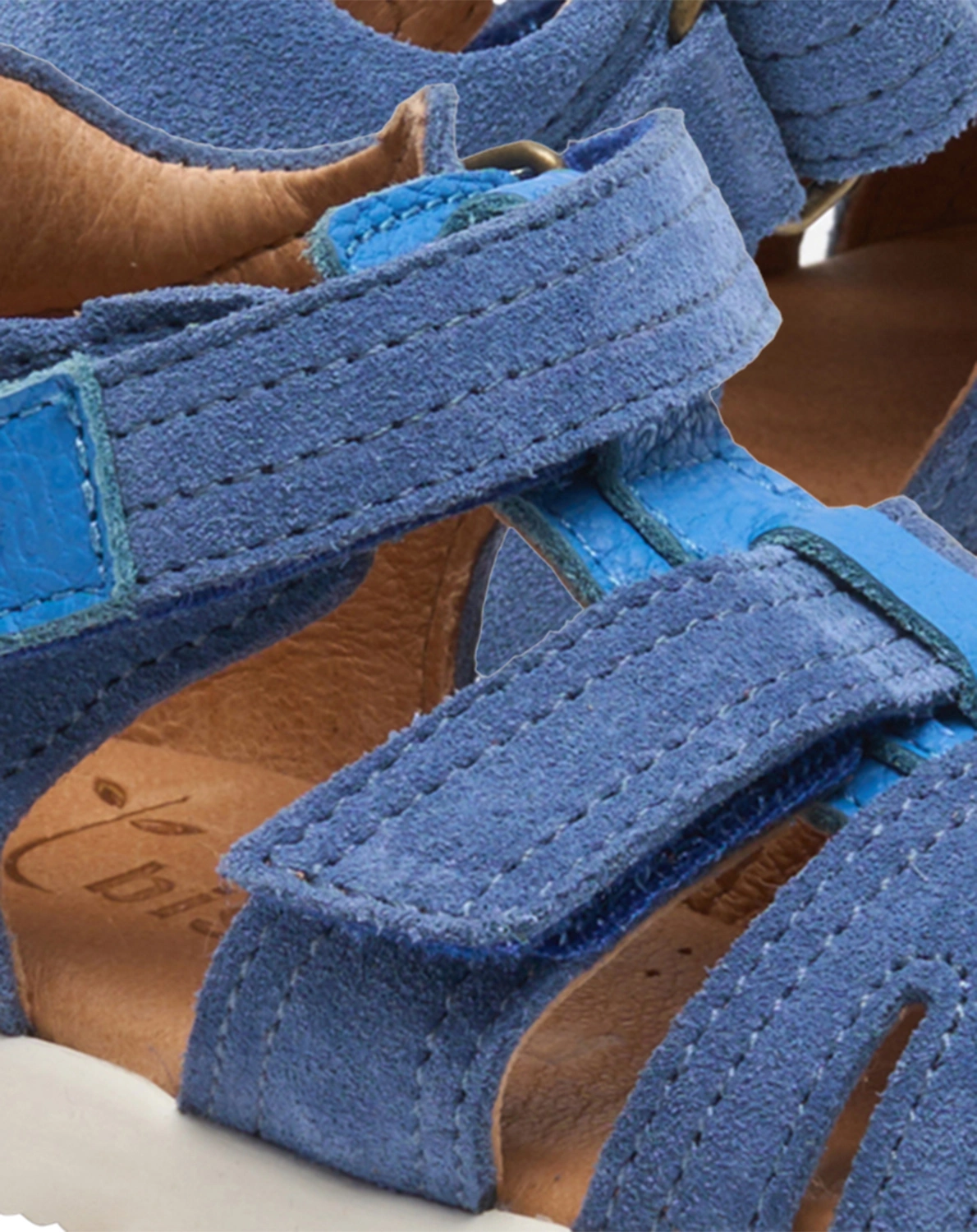 Lauflern-Sandalen ASKE mit Zehenschutz in jeans