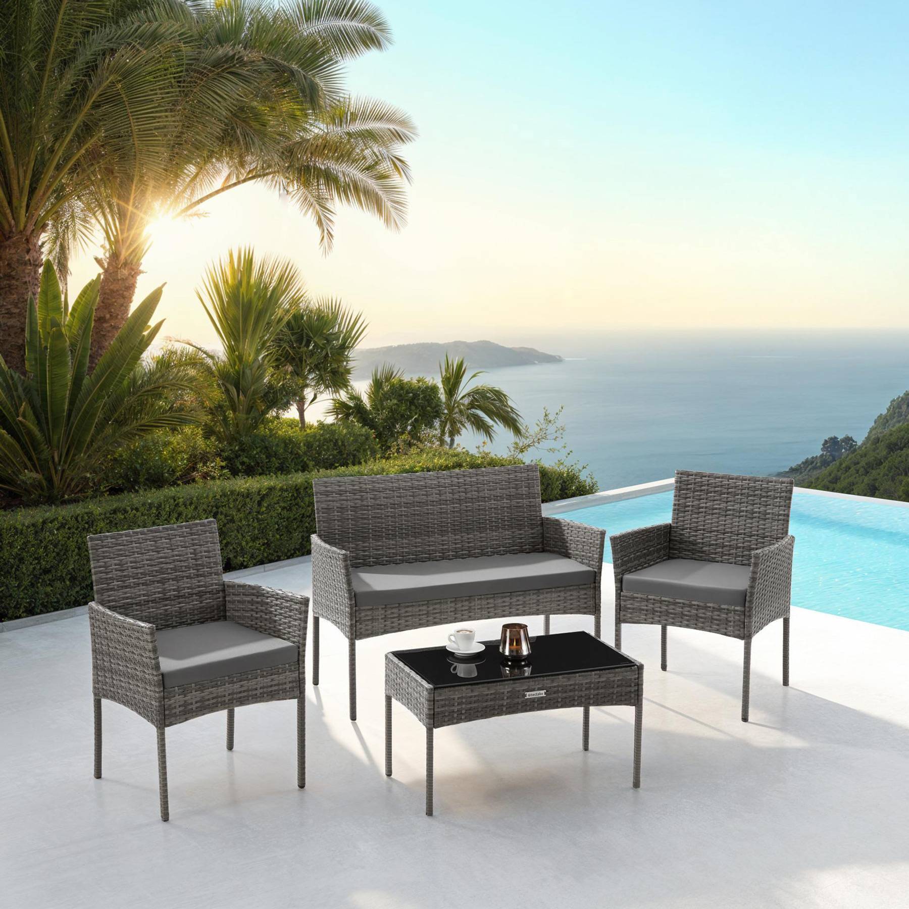 Rattan Gartenset Palese