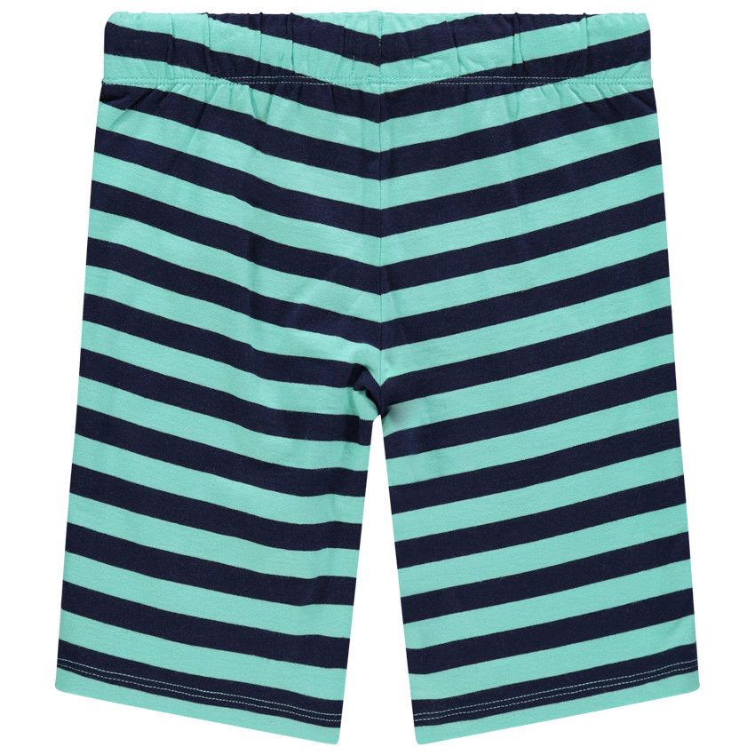 Ensemble avec débardeur esprit été et bermuda rayé - Gris clair