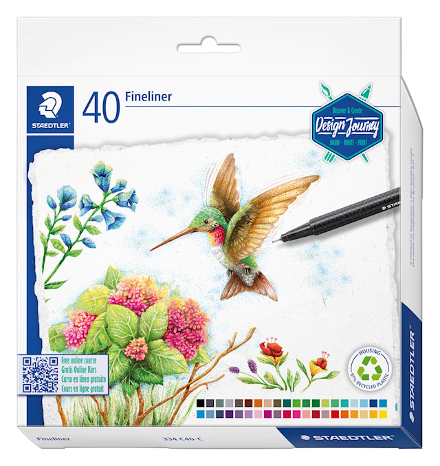 Triplus Fineliner 0,3mm 40-pakning Staedtler