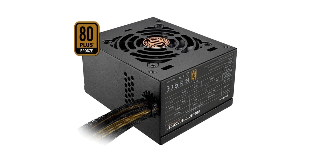 SharkoonSilentStorm SFX 450 Bronze 450 watt voeding   (Zwart, 1x PCIe)