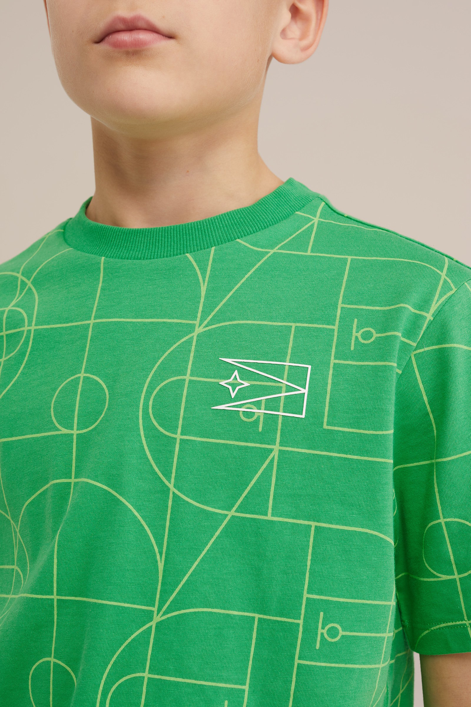 Jongens T-shirt met dessin WE Fashion Lichtgroen