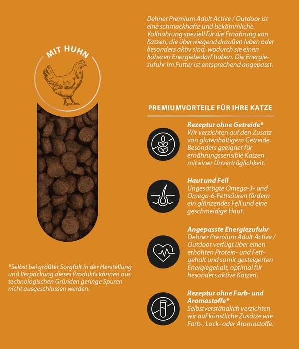 Dehner Premium Trockenfutter für Katzen