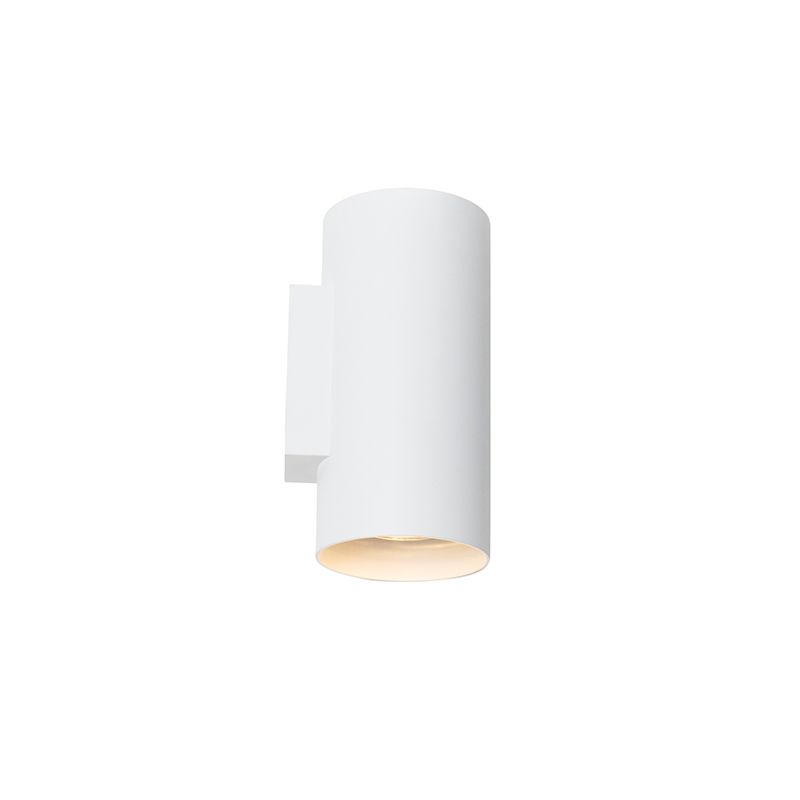 Design wandlamp wit rond 2-lichts - Sab