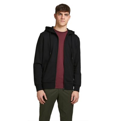 Sweatshirt zippé à capuche homme Jjebasic Zip Hood Noos JACK JONES