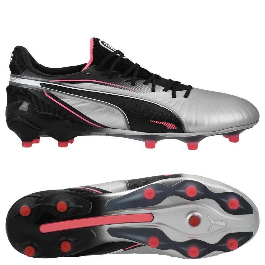 PUMA King Ultimate FG/AG Audacity - Argenté/Noir/Sun Struck/Blanc Femme