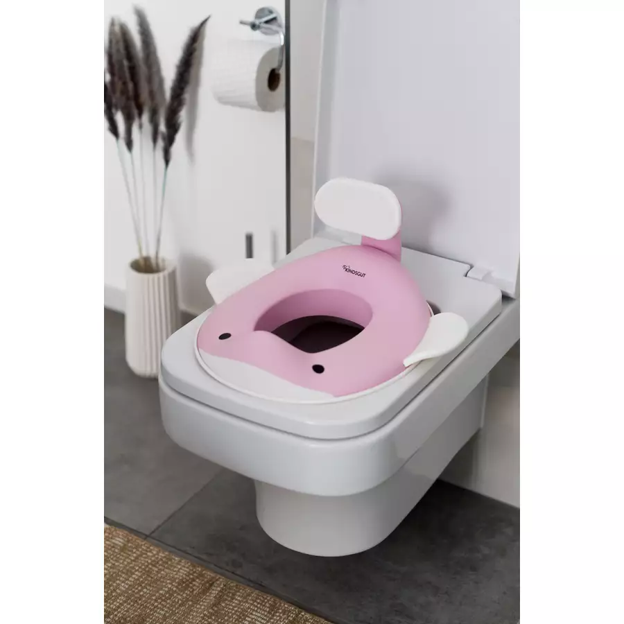 KINDSGUT Toilettenaufsatz Wal zartrosa