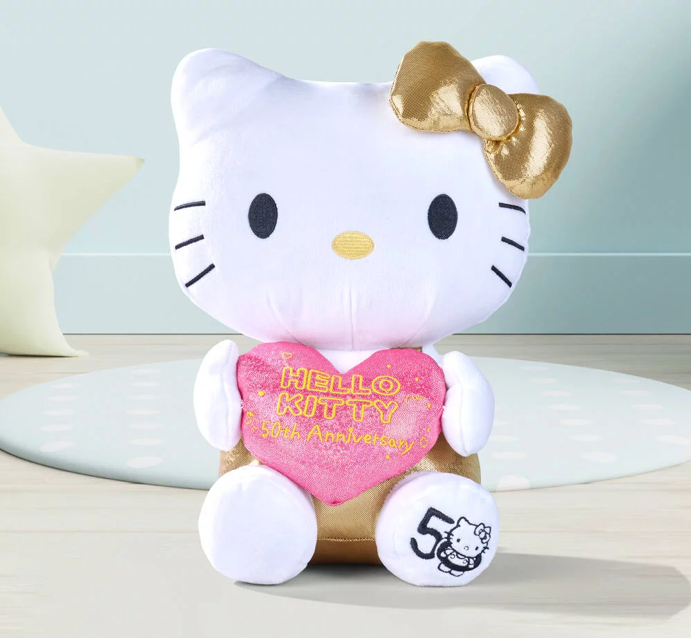 HELLO KITTY - PELUCHE 30 CM 50 EME ANNIVERSAIRE