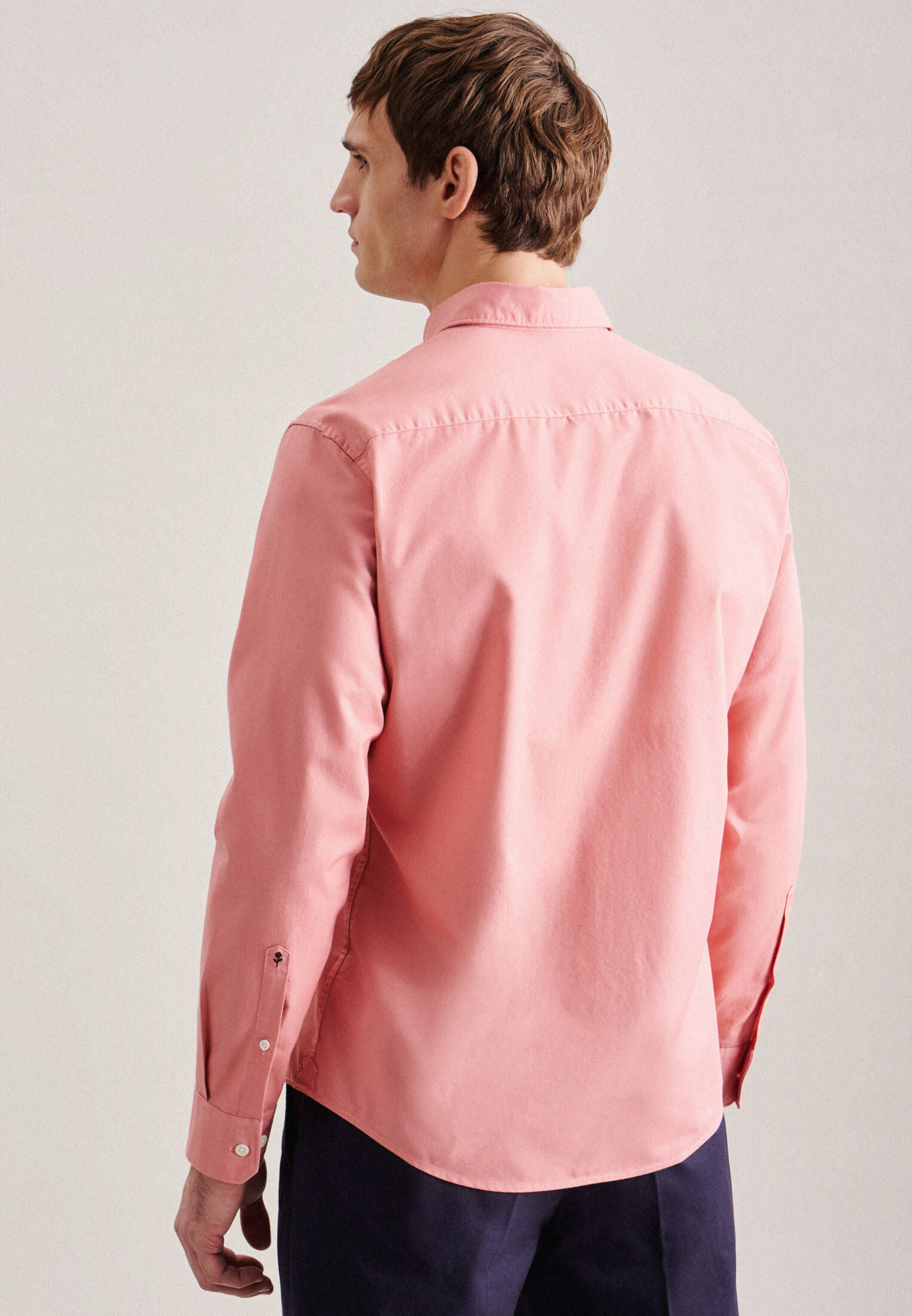 Seidensticker| Herren Casual Hemd Schwarze Rose