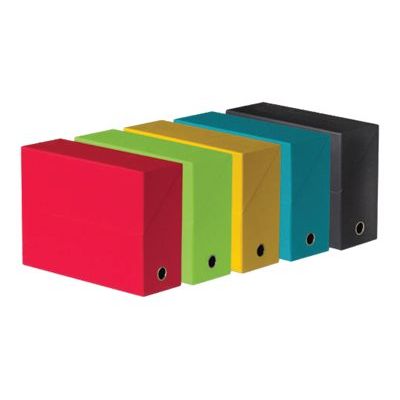 Oxford - Boîte de transfert toilé - dos 90 mm - disponible dans différentes couleurs