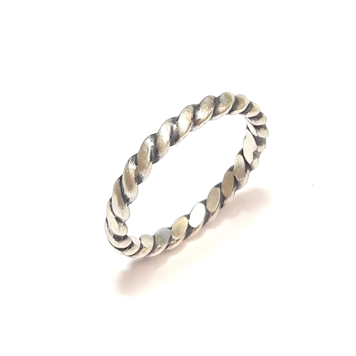 Bague Torsadée Ethnique en Argent 925