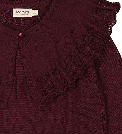 MarMar Bluse - Wolle - Thulla - Deep Maulbeere m. Kragen
