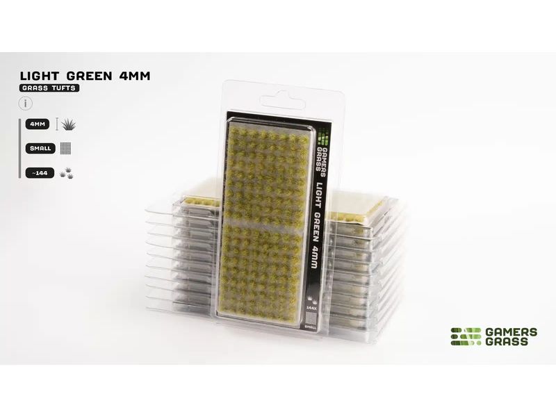 GamersGrass Tufts Wild Light Green 4 mm Hochwertige Tufts für den Gelände- und Miniaturenbau