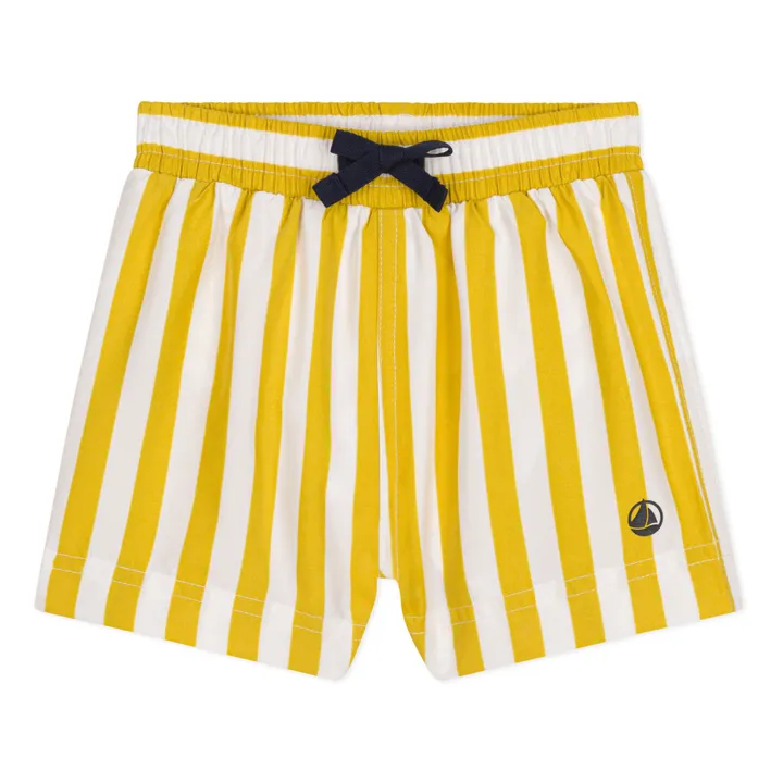 Petit Bateau Short de Bain Mimissicu Rayé | Jaune