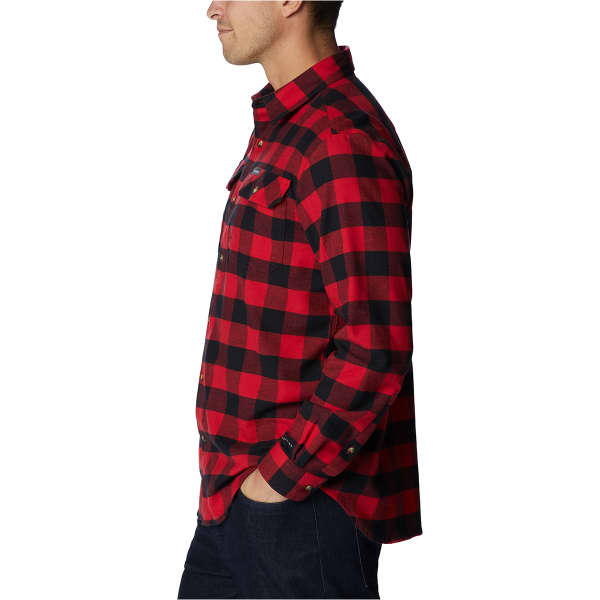 Chemise COLUMBIA FLARE GUN STRETCH FLANNEL MOUNTAIN RED/TWILL/BUFFALO CHECK